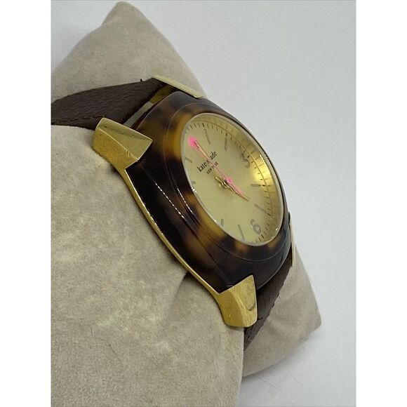 Kate Spade Skyline 0282 Women Brown Leather Analog Dial Quartz Wrist Watch EY803 main image 12